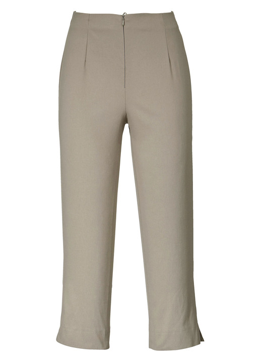 Hosen mit Knopf- und Reißverschluss - Hose in 7/8-Länge , in Größe 038 bis 052, in Farbe TAUPE Ansicht 1