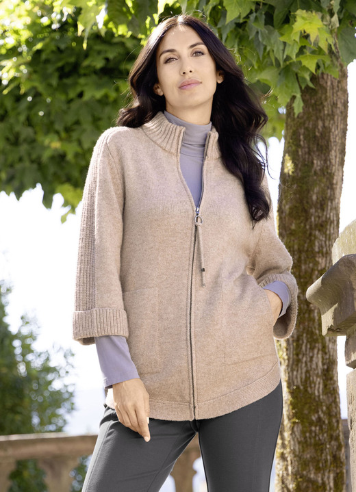 RABE - Flauschig weiche Strickjacke RABE - Flauschig weiche Strickjacke , in Größe 036 bis 052, in Farbe SAND MELIERT