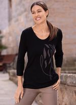 Shirt mit 3/4-langen &Auml;rmeln 