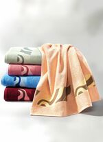 Fabelhafte Frottier-Serie mit bedruckter Jacquard-Bord&uuml;re 