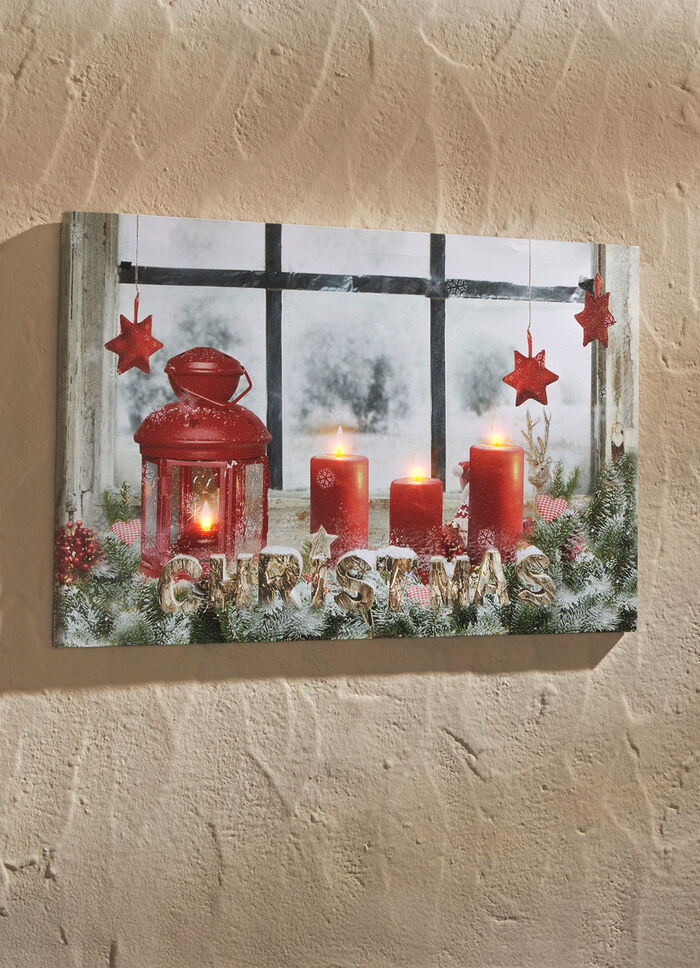 Weihnachtliches LED-Bild 