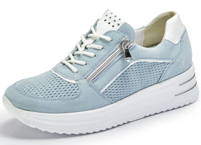 Waldläufer Sneaker mit Lackeinsätzen 