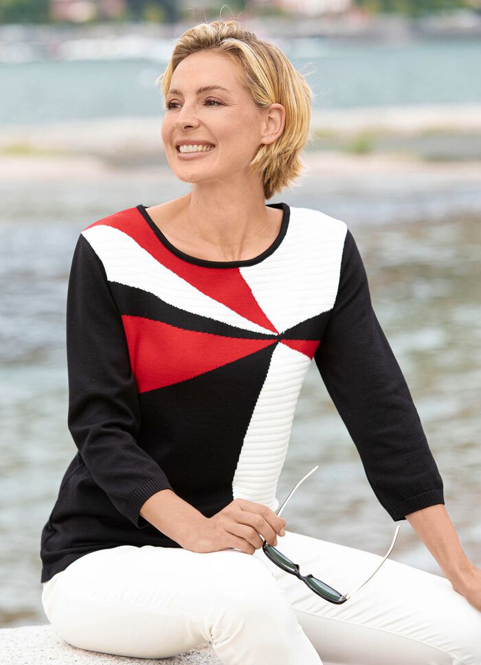 Pullover mit Intarsiendessin 