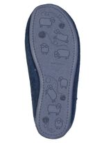 Klassische Herren-Hausschuhe, mit herausnehmbarem Fu&szlig;bett BLAU