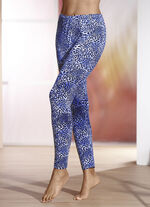 Leggings mit Animal-Print SCHWARZ-ECRU-BLAU