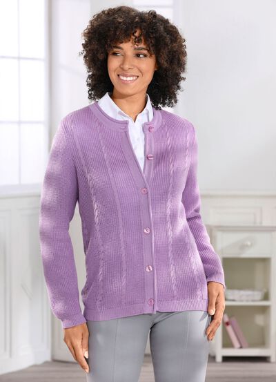 Strickjacke mit Schurwolle 