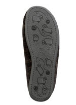 Textil-Pantoffel mit herausnehmbarem Fußbett SCHWARZ