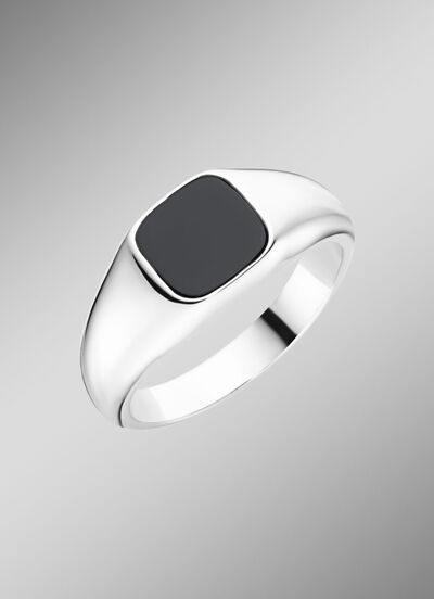 Eleganz für den modernen Mann: Herrenring mit echt Achat  Eleganz für den modernen Mann: Herrenring mit echt Achat
