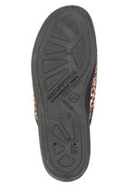 Trendige Damen-Hausschuhe, im Leo-Look 