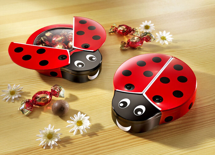 Milchschokoladen-Geschenkdose Glückskäfer 