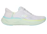 SKECHERS Sneaker mit geformter Slip-Ins Fersenplatte EISGRAU-MULTICOLOR