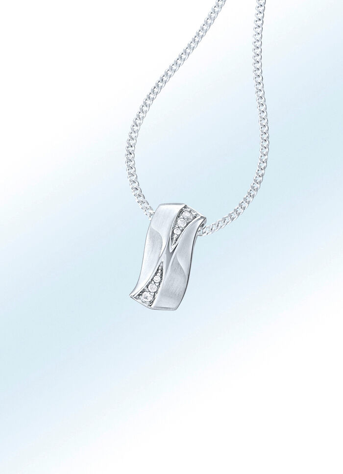 Anh&auml;nger mit synth. Zirkonia 