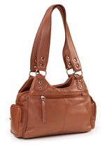 Laurina, Tasche, Damen, aus Leder COGNAC