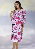 Zweierpack Nachthemden mit Knopfleiste und Spitze 