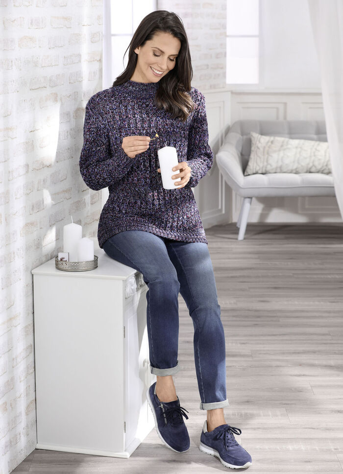 Figurformende Jeans JEANSBLAU