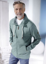 Sweatjacke mit K&auml;ngurutaschen 