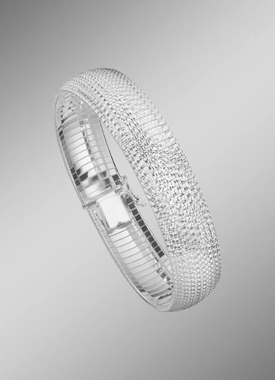 Diamantiertes Armband aus Silber 