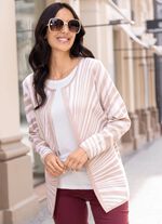 Strickjacke in Sonnenstrahlen-Dessin 