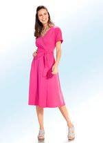 Kleid mit G&uuml;rtel in Wickeloptik 
