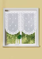 Wundervoller Fenster- und T&uuml;rbehang mit Stangendurchzug WEISS