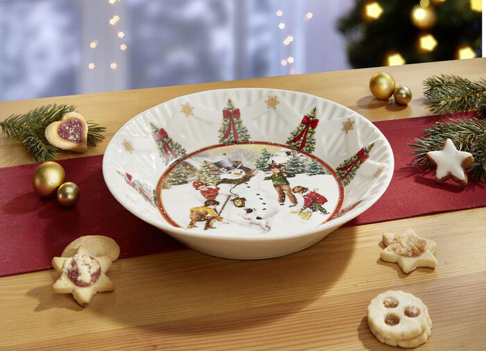 Schale von "Villeroy & Boch" WEISS-ROT