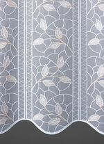 Kurzstore mit filigran gesticktem Bl&auml;tterdessin 