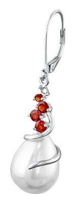 Ohrringe mit Muschelkernperlentropfen 