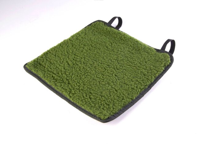 Aufrollbares Schurwoll-Sitzkissen 