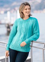 Pullover in Grobstrick MINT