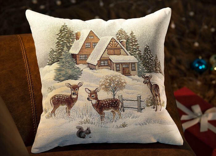 Kissenbezug Rehkitze mit Rei&szlig;verschluss 