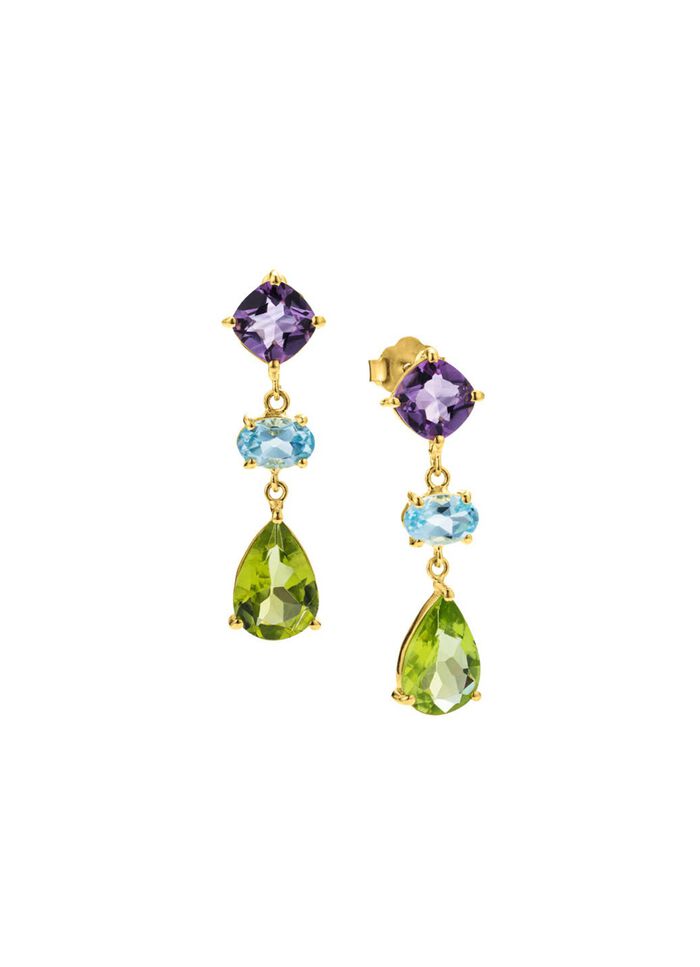 Edle Farbenpracht: Ohrstecker mit echten Edelsteinen 