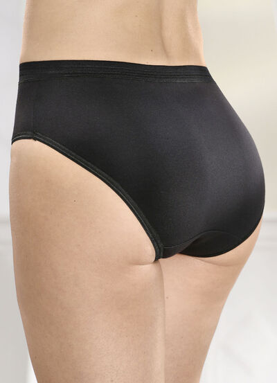 Fünferpack Slips mit glänzenden Abschlüssen 