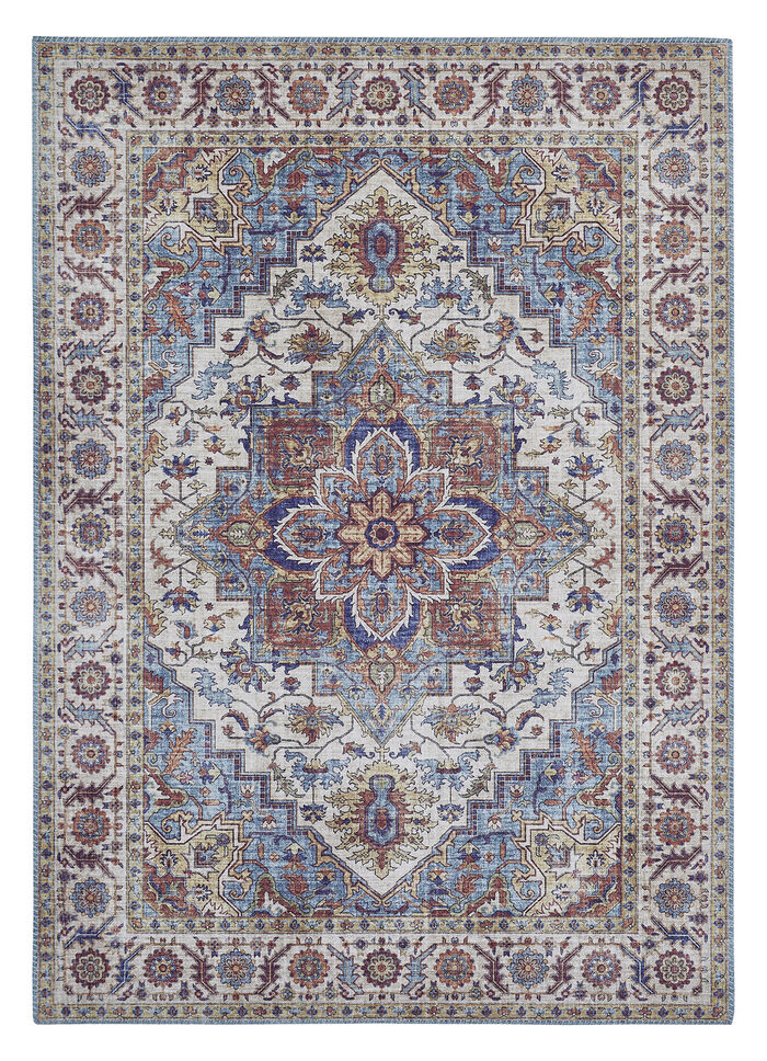 Pflegeleichte, gewebte Br&uuml;cken und Teppiche BLAU