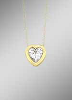 Herz-Anhänger mit Zirkonia 