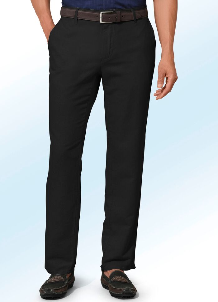 "Francesco Botti"-Hose in 4 Farben SCHWARZ