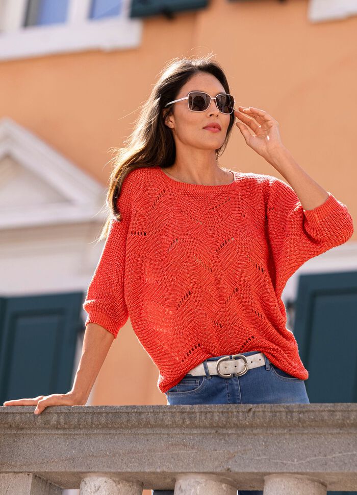 Pullover mit edlen Glitzerakzenten 