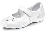 Waldläufer, bequeme Damen-Slipper, Weite H, mit herausnehmbarem Fußbett NATURWEISS