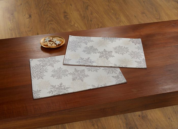 Tisch- und Raumdekoration mit Glitzergarn GOLD-SILBER