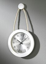 Wanduhr aus Massivholz  in Deutschland hergestellt in verschiedenen Farben WEISS