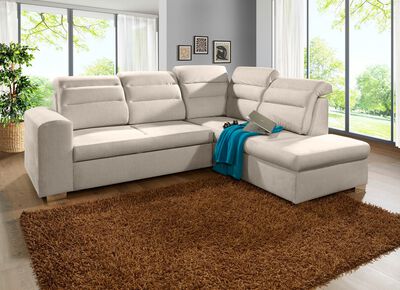 Polsterm&ouml;bel mit Bettfunktion und Bettkasten 