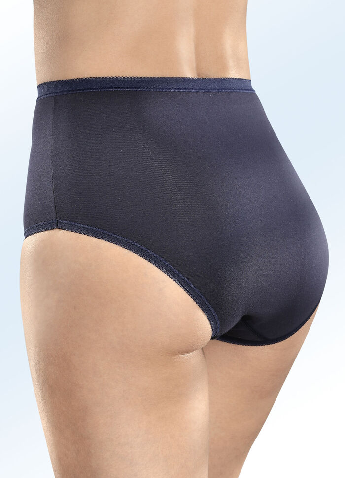 Dreierpack Slips mit elastischen Abschlüssen 