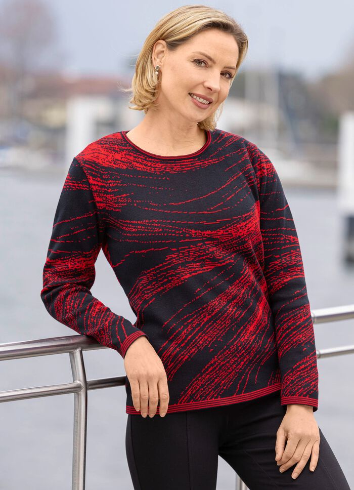 Pullover in Jacquardmuster 