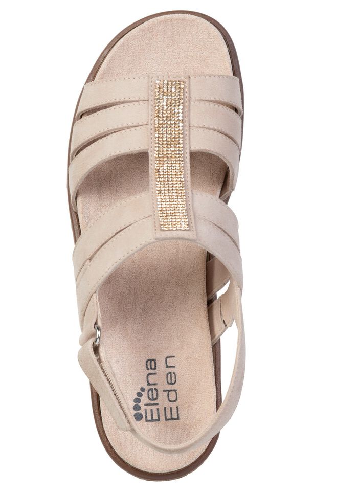 ELENA EDEN, schicke Damen-Sandalen, Weite G, mit herausnehmbarem Fu&szlig;bett 