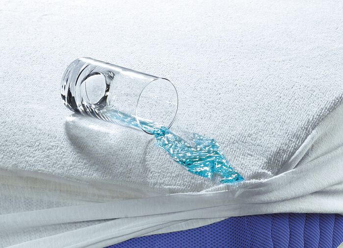 Antibakterielles Inkontinenz-Spannbetttuch aus 100% Baumwolle ROSÉ