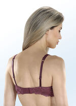Sassa Bügel-BH mit Elastikspitze BURGUND