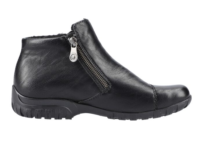 Rieker Bootie mit Ziersteppung SCHWARZ