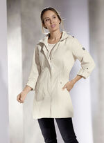 Funktions-Longjacke mit abnehmbarer Kapuze