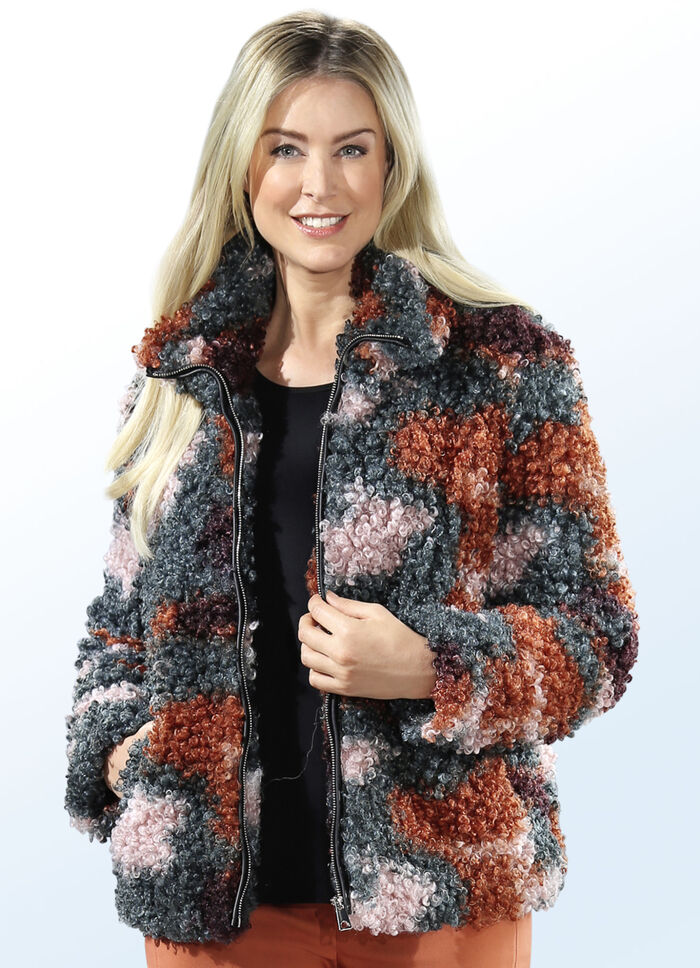 Kurzjacke mit Curley-Kunstpelz 