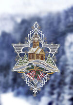 Fensterbild Stern mit Kapelle 