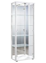 Vitrine, 2-t&uuml;rig, mit LED-Beleuchtung WEISS